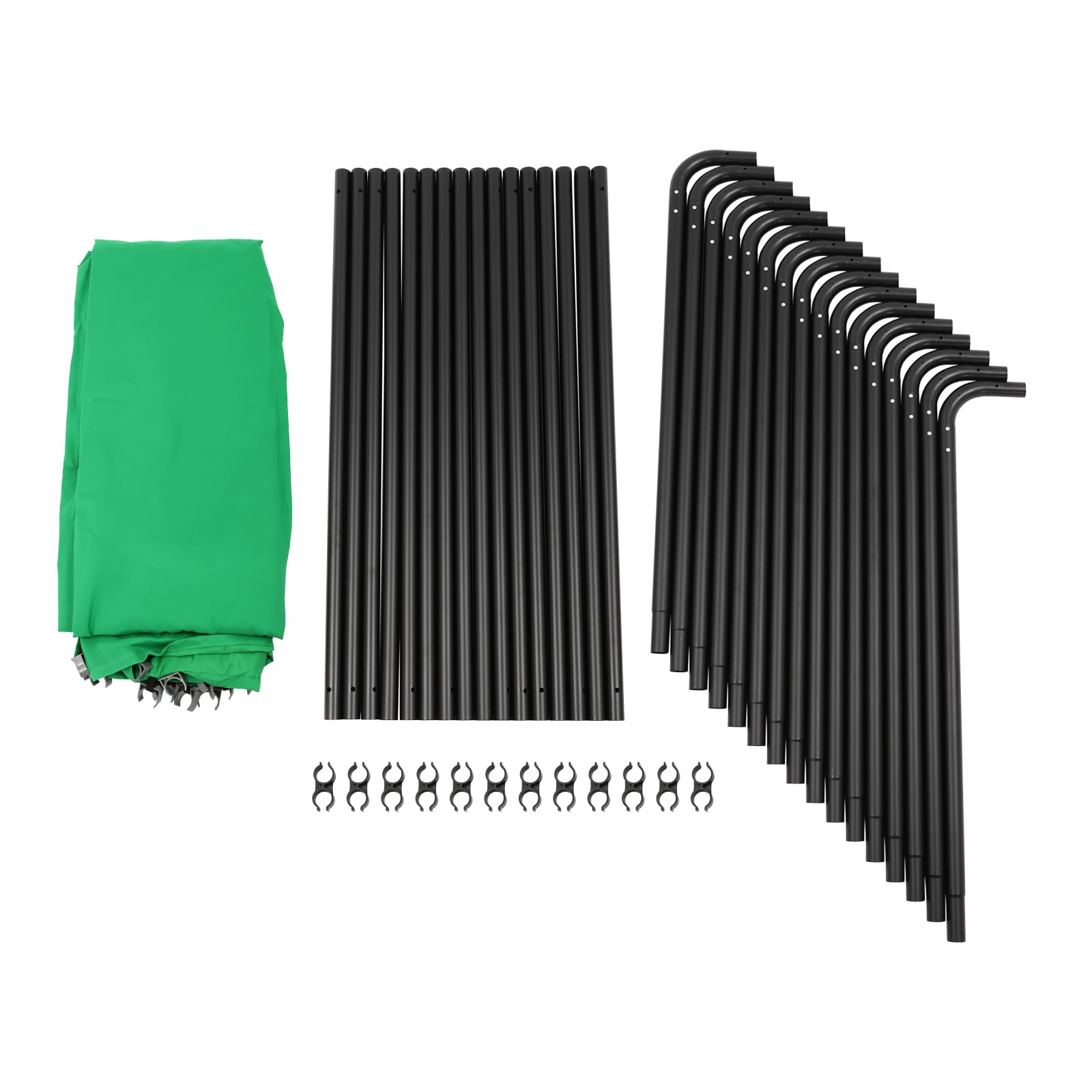 4 x 2,4 m di sfondo verde per foto, Green Screen con supporto per sfondo, borsa per il trasporto per fotografia di prodotto Live Streaming Multiplayer Fotografia Keying