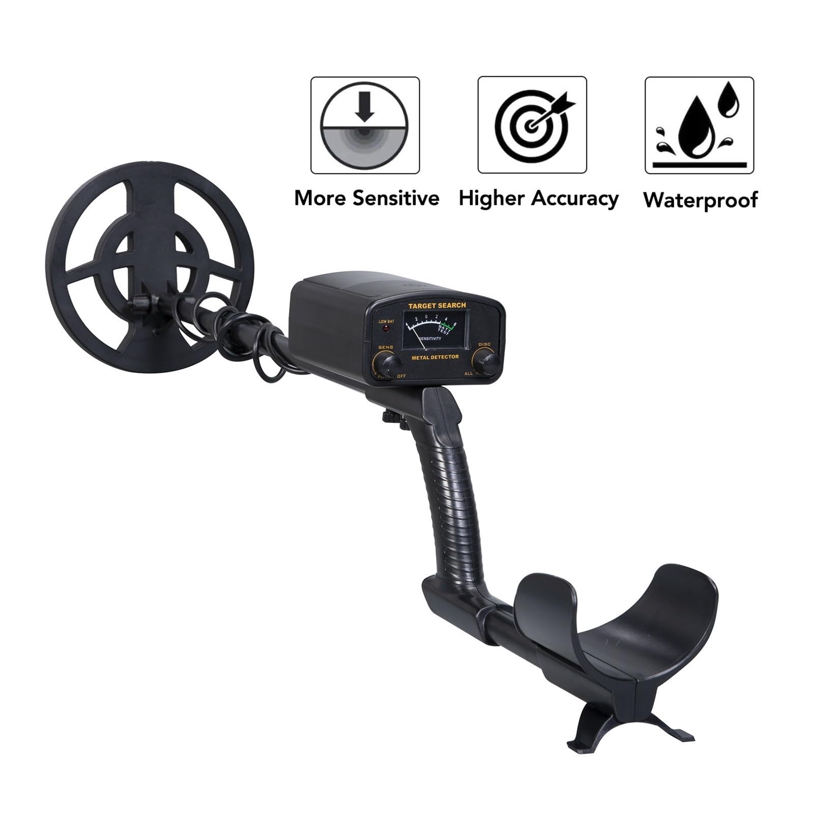 Metal Detector Portatile Professionale Gt6500, Nero, Alta Precisione