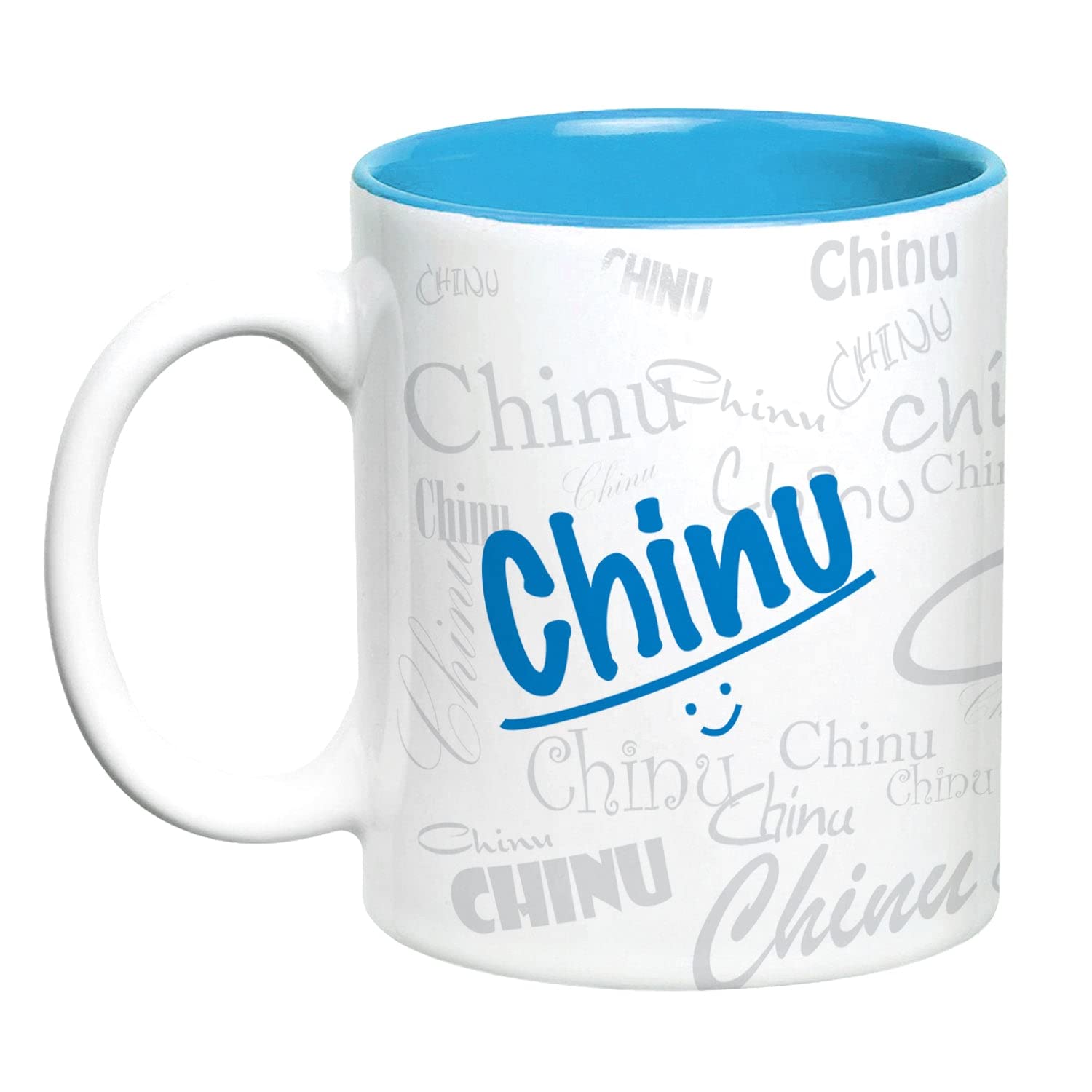 Hot Muggs Me Graffiti Mug - Chinu Personalised Name Ceramic, 315 ml, 1 Unit