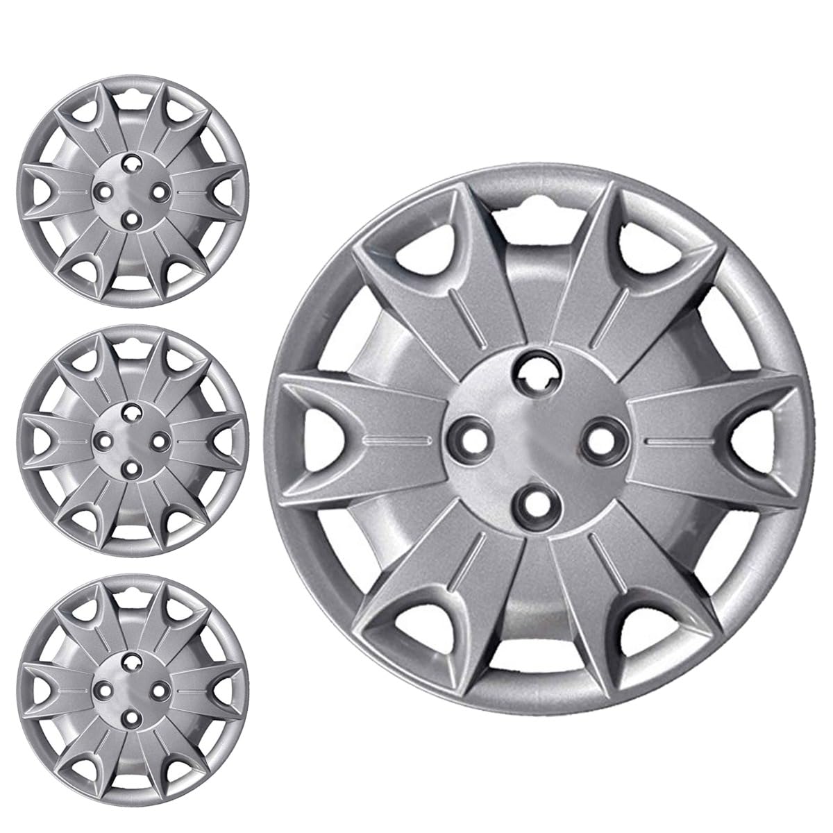 SERIE 4 BORCHIE - 4 COPRICERCHI COPPE RUOTA 14 PER FIAT PANDA 4X4 04->