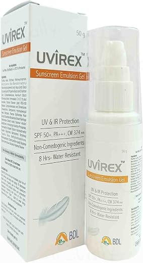 Uvirex Sunscreen Emulsion Gel SPF 50-50g(R)