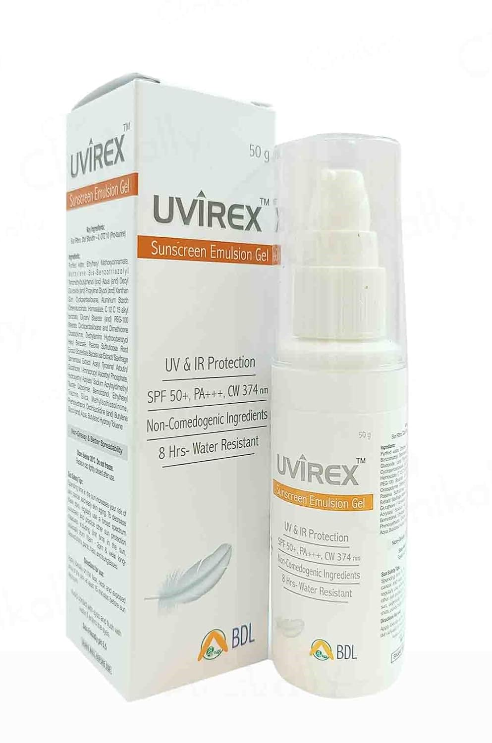 Uvirex Sunscreen Emulsion Gel SPF 50-50g(R)