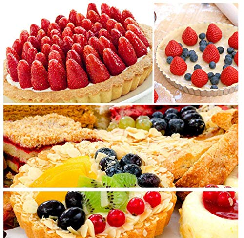 Quiche Pans 6Pcs/Set, 5 Inch Mini Tart Pan 12cm Commercial Grade Non Stick Removable Bottoms - Image 6
