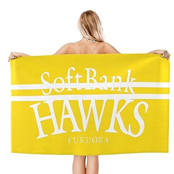 Amazon｜福岡ソフトバンクホークス バスタオル 大判タオル