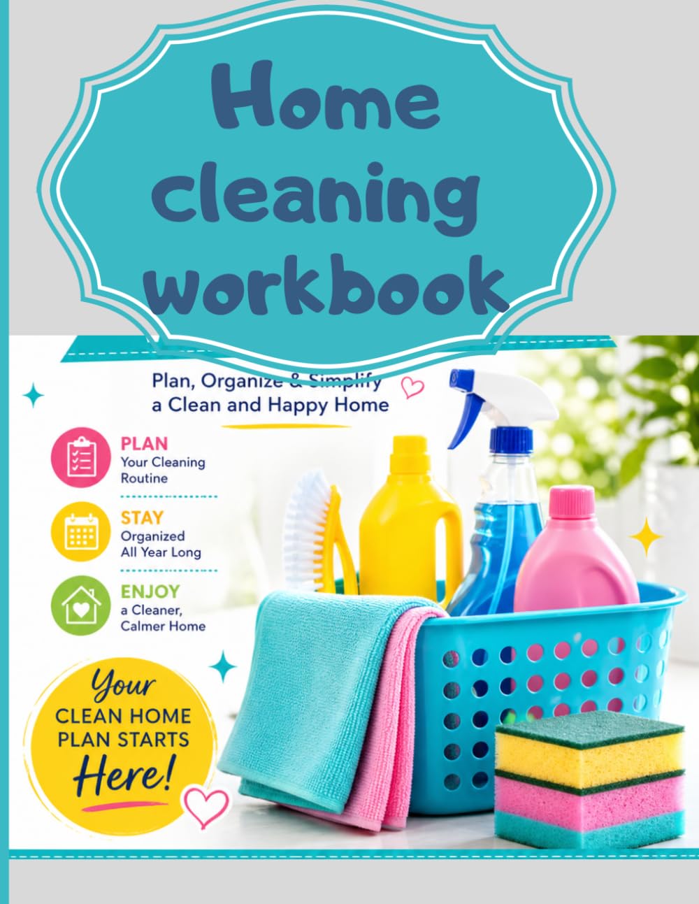 Home cleaning: Workbook 120 pages