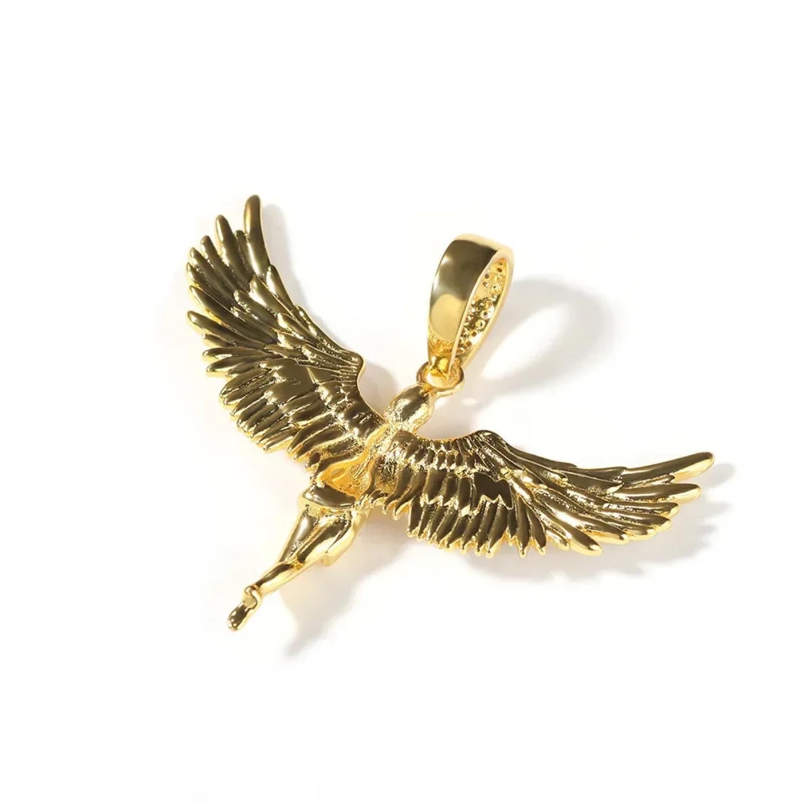 Collana Uomo Donna Gioielli Ciondolo Pendente Necklacecollana Vintage Flying Uomini Donne Rap Hip Hop Pendente Partito