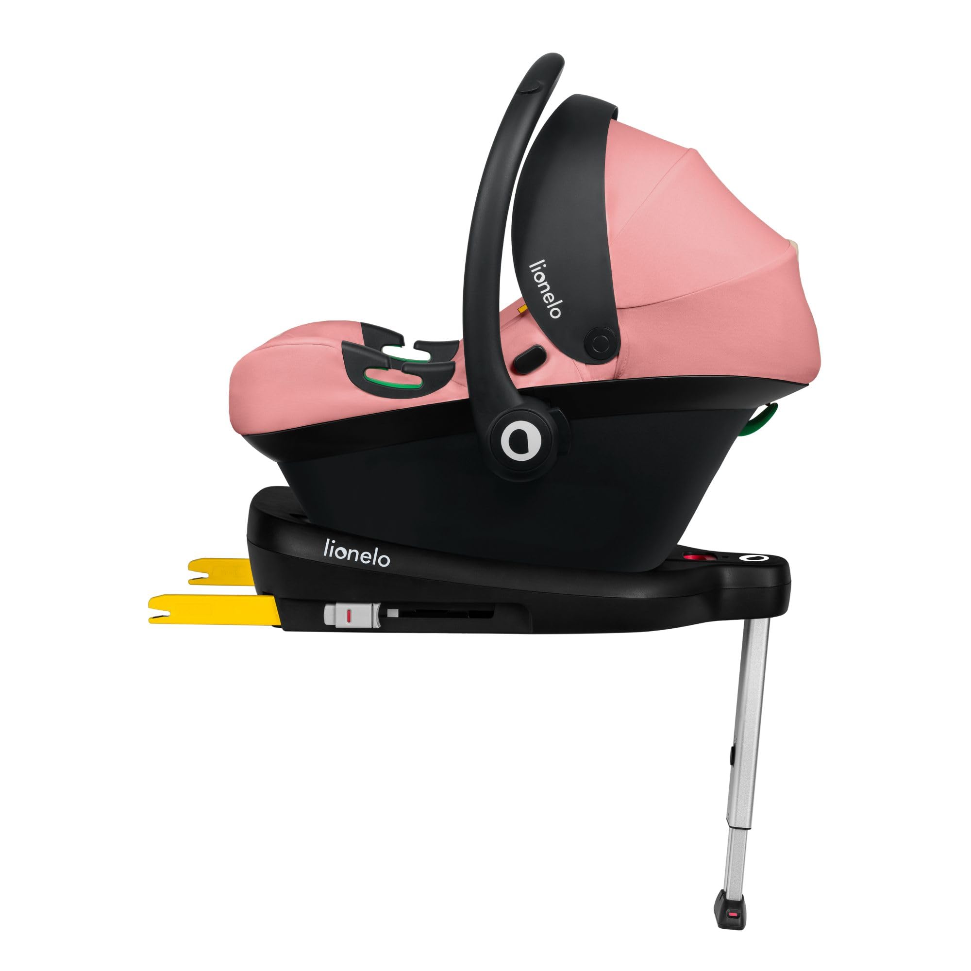 LIONELO ASTRID I-size SET Seggiolino Auto per Bambini con Base 40-87 cm Ovetto per Neonati Montaggio ISOFIX, Cinture di Sicurezza a 3 Punti Protezione Laterale, Inserto Dri-Seat, i-Size R129
