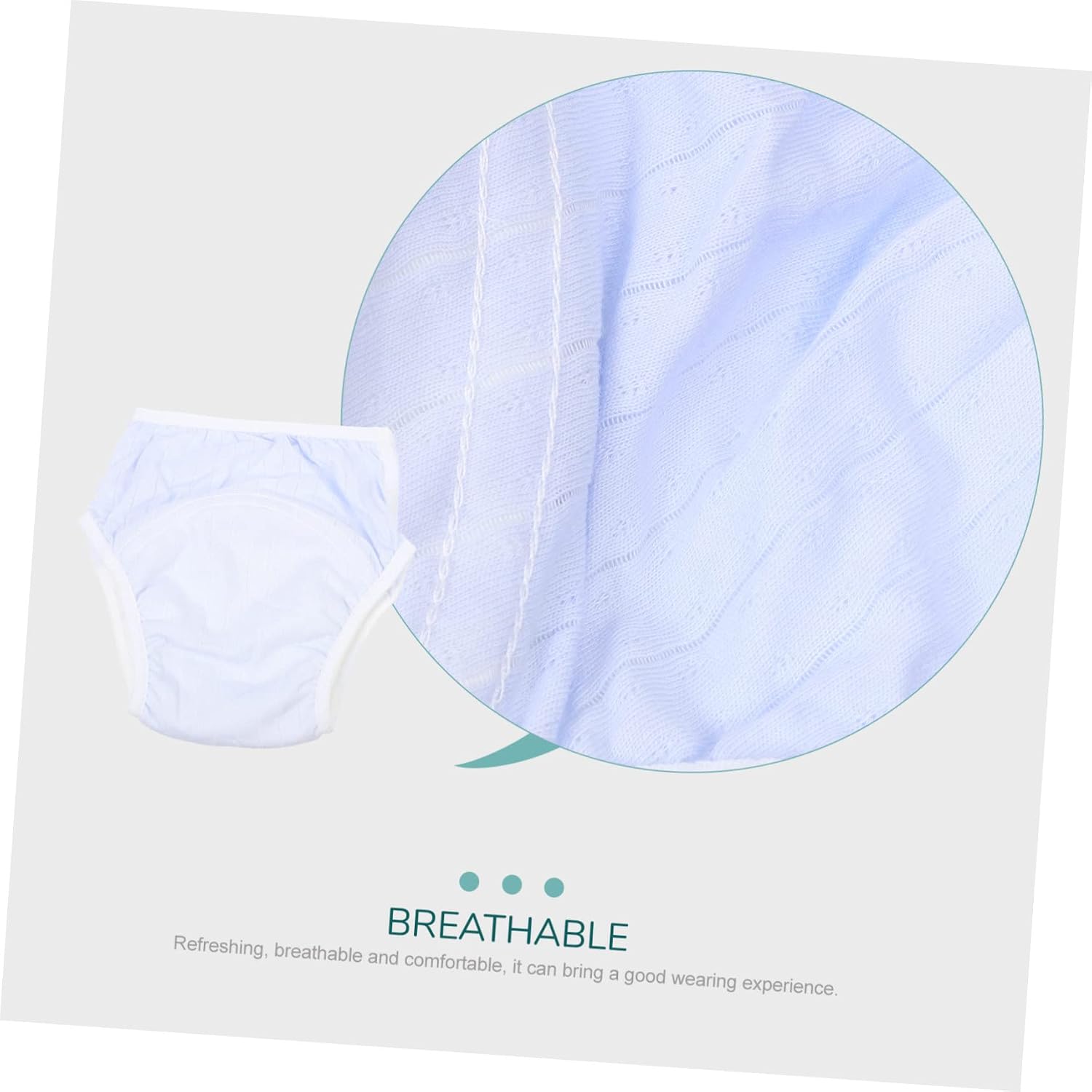 Leakproof Training Underpants Washable Cotton Diaper Pants for Potty Training Breathable Ice Comfortable Fit for Boys and Girls Cotton