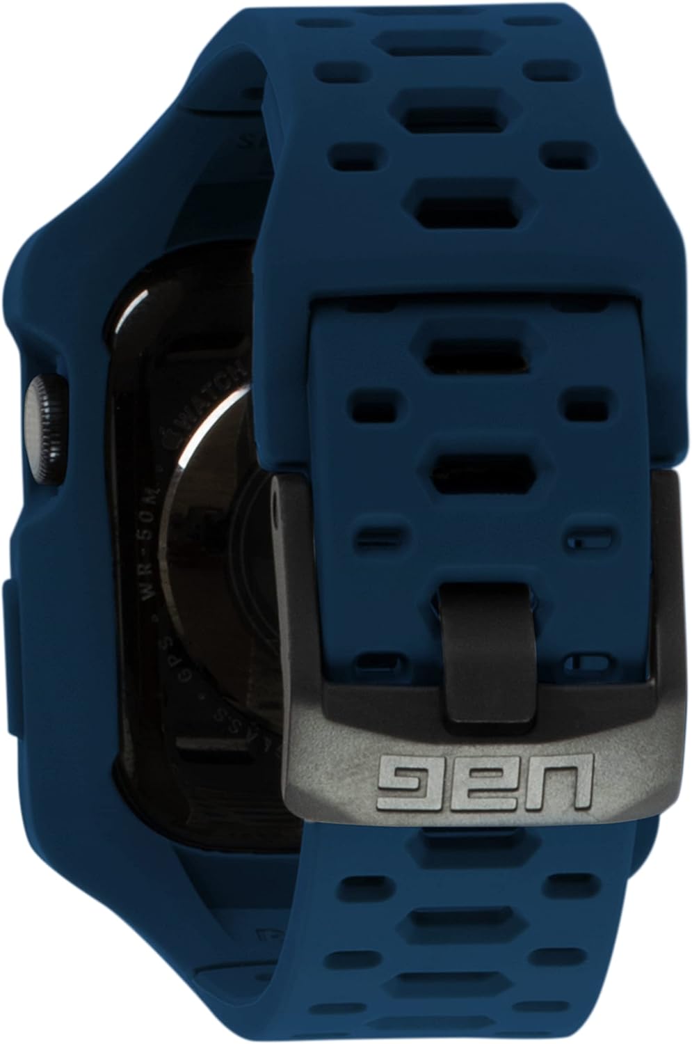 UAG-AWL-RCHT-NV Integrated Case Band for Apple Watch Series 7-8 (1.8 inches (45 mm), Rip Curl HUNTINGTON Series, Navy