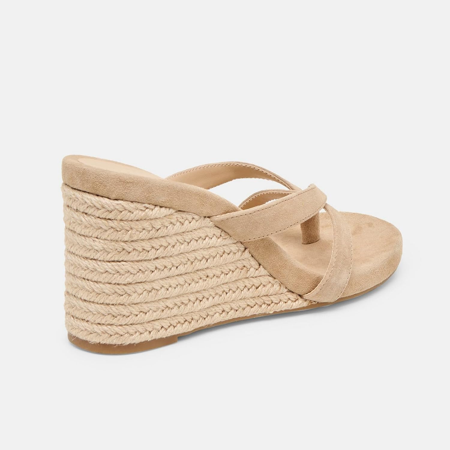 KiutSymo Womens Wedge Heels Sandals Espadrille Open Round Toe Platform Thong Sandals Slides High Heel Strap Backless Slip On Summer Dressy Casual Beach Flip Flops