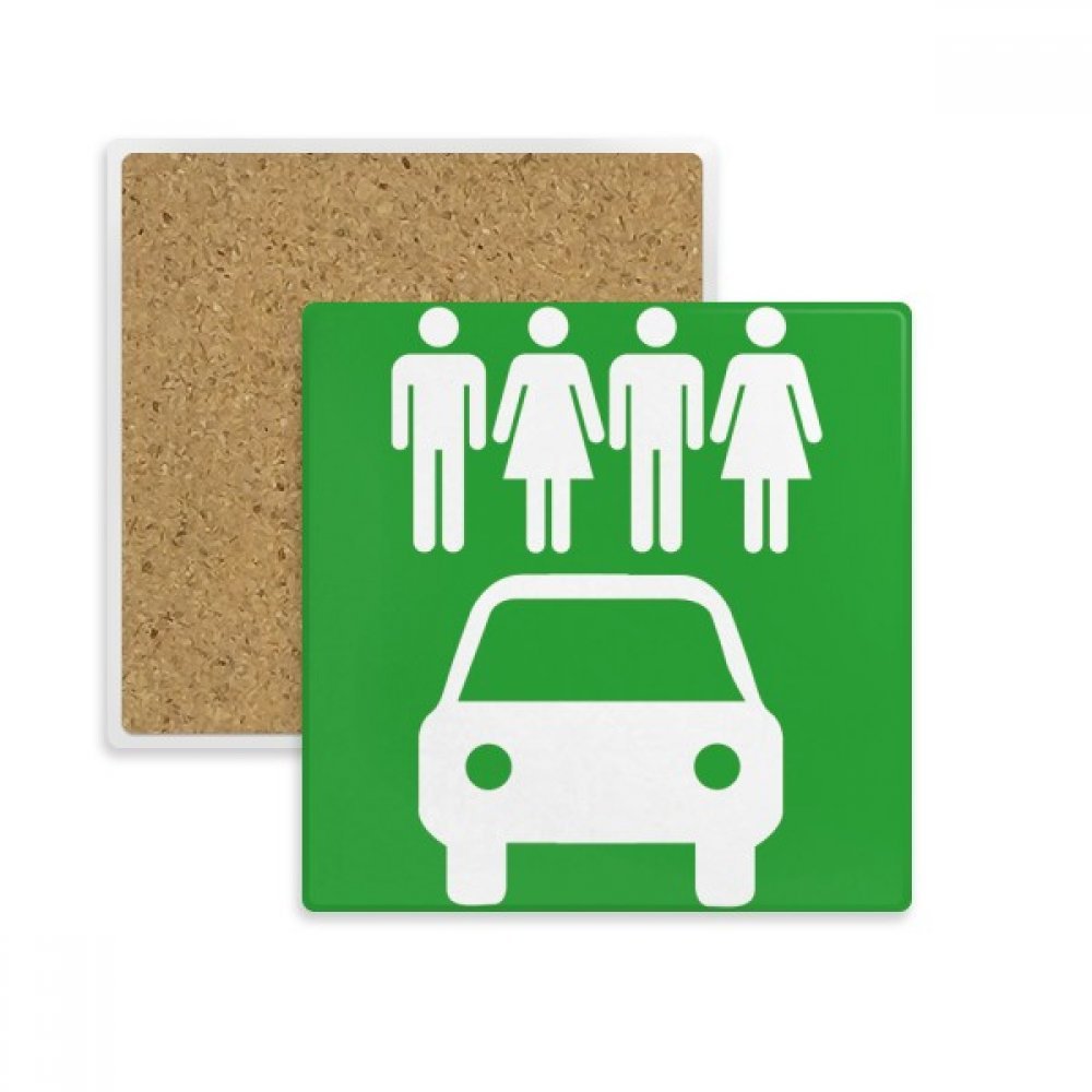 Cadeau boisson coaster carré véhicule énergie idée originale écologie
