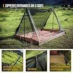 OneTigris Mesh Tent, Ultralight Ventilated 2 Person Tent with 3 Openings - Image 4