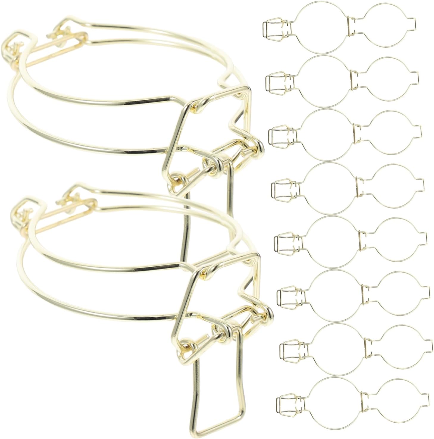 10pcs Stainless Steel Spring Buckle for Glass Storage Tanks Jar Wire Snap Latch for Mason Jars