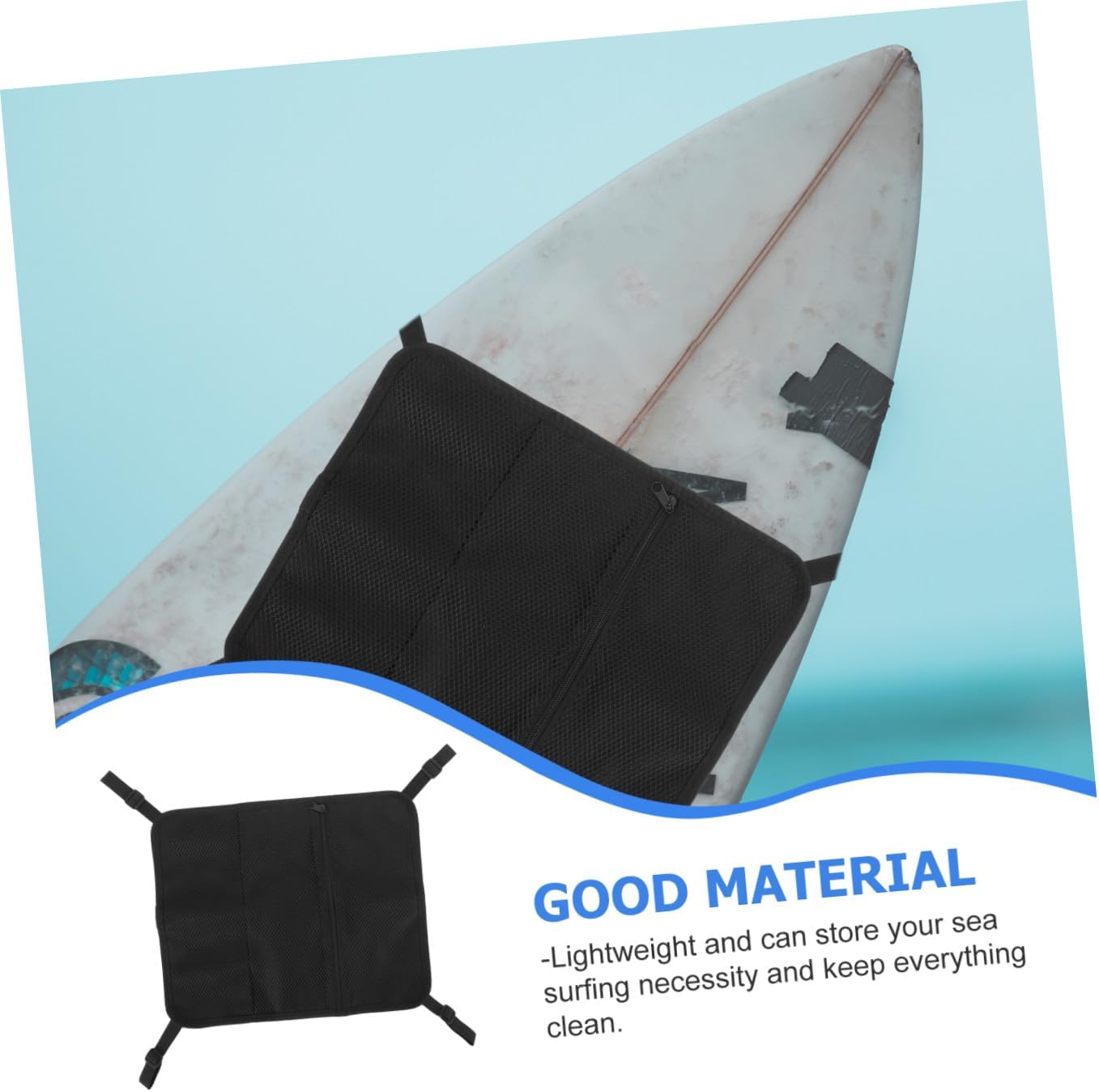 Mesh Paddleboard Bag and Surfboard Mesh Pouch with Buckle for Kayak and Stand-up Paddleboarding Accessories Storage