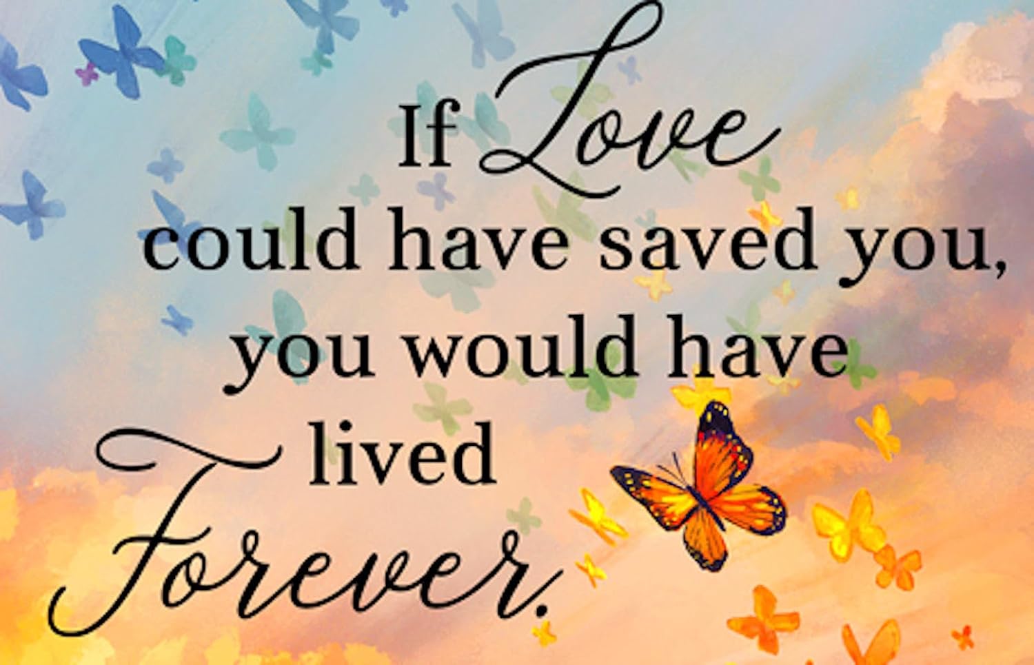 The Bridge Collection 'Lived Forever' Cat Loss Memorial Garden Flag | Durasoft Double-Sided Hanging Remembrance for Beloved Cat 18" Yard Flag