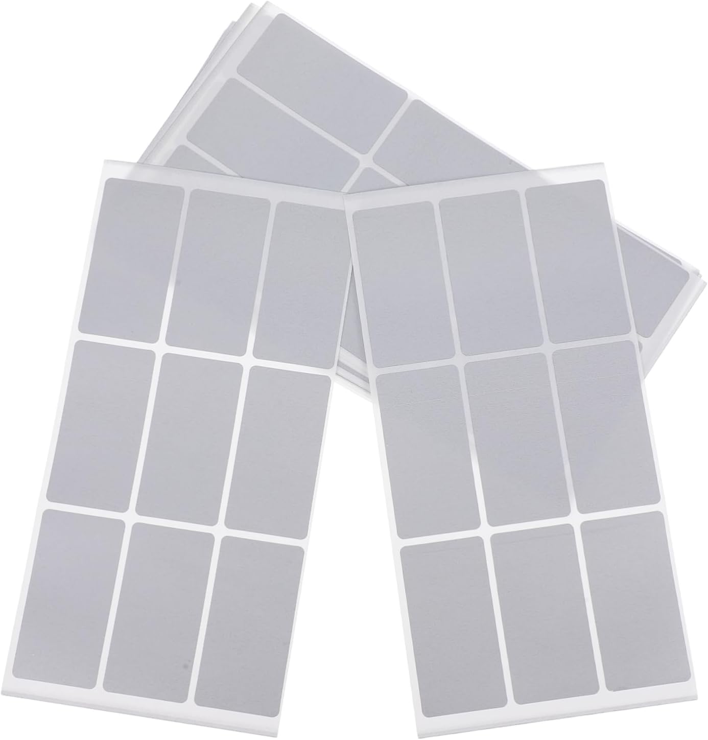 10 Sheets Rectangular Metallic Foil Scratch Off Sticker Sheets