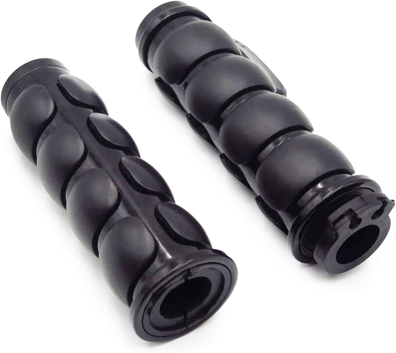 Motorcycle Hand Grips 1" (25mm) Non-slip Hand Grip with Throttle Assist for Harley Yamaha Kawasiki Suzuki Cruisers Motorbikes Choppers,black