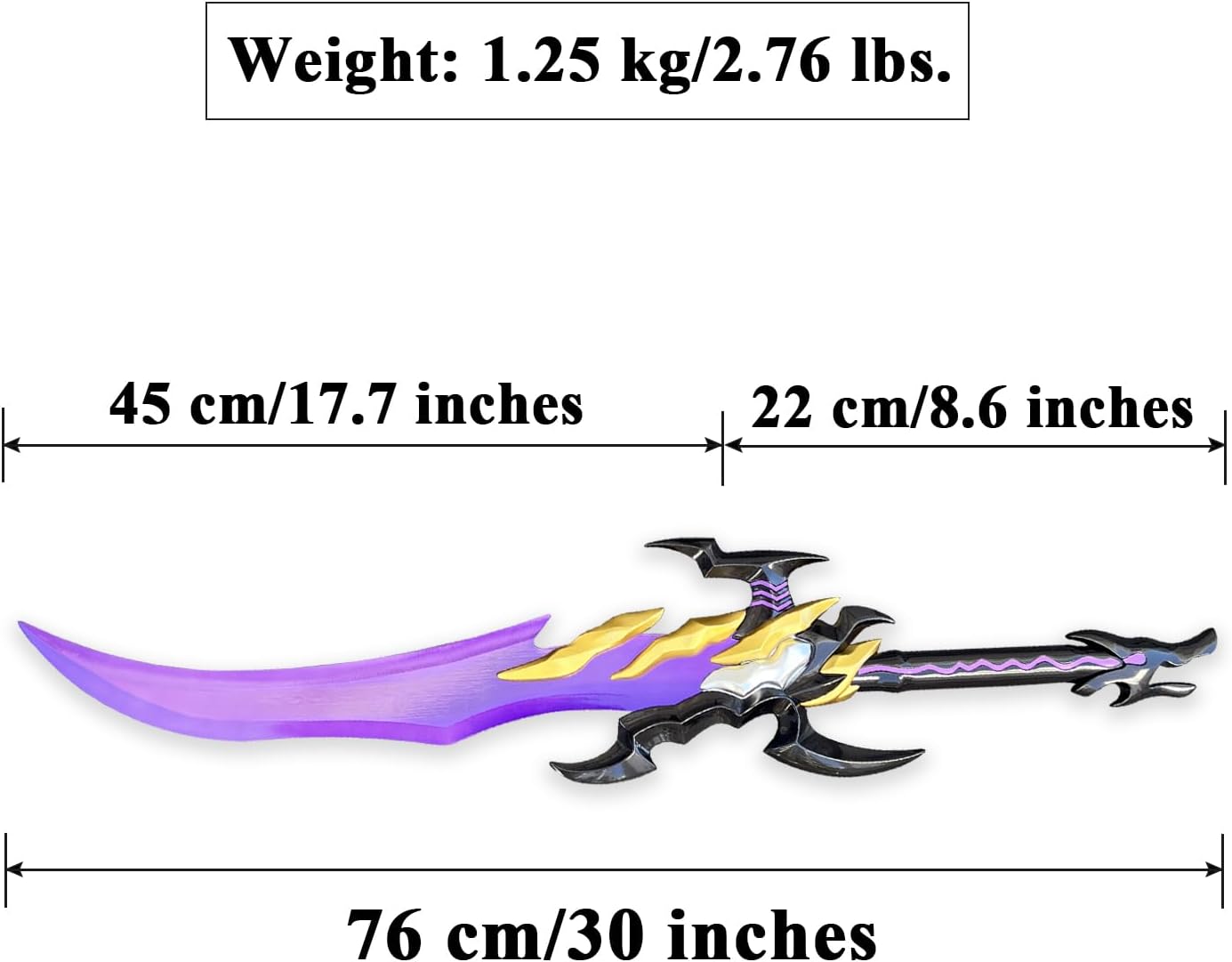 30" Anime Antares Epilogue Fangs Dagger Full Metal Antares Cosplay Prop Sword with Display Stand,for Role-Playing,Display,and Collection - Image 2