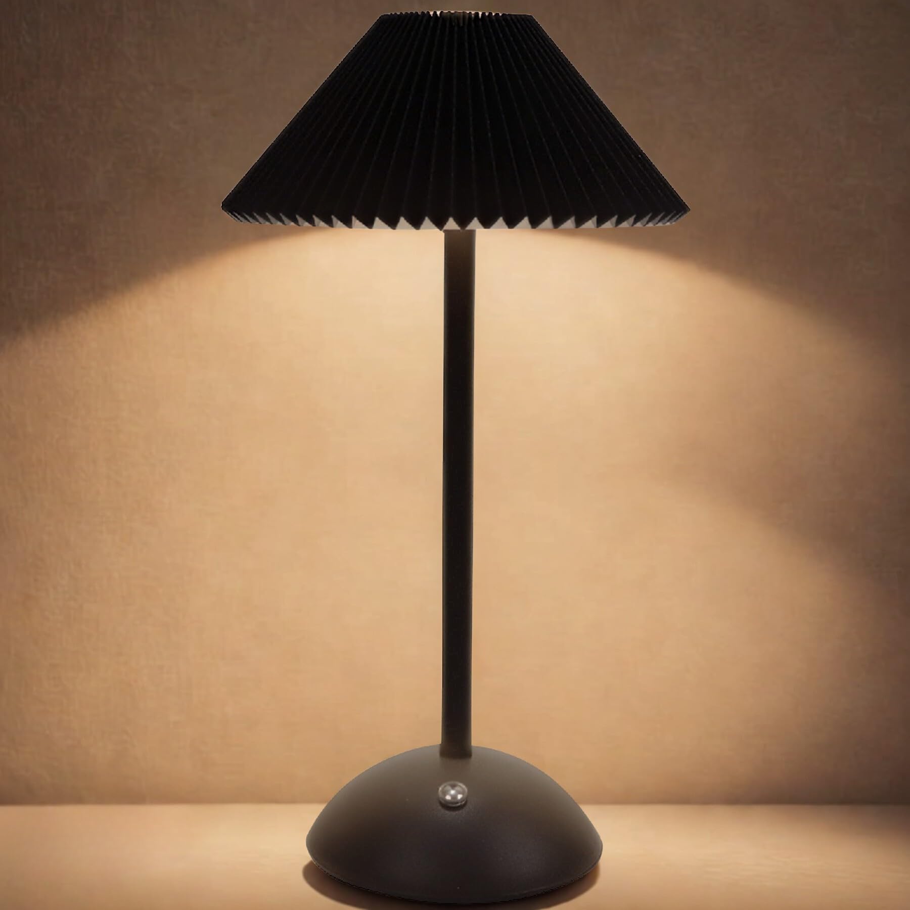 Lampara Mesita Noche Táctil LED Portátil Sin Cable Para Mesa Dormitorio Restaurante Oficina USB Recargable Luz Inalámbrica Regulable 3 Tonos Blanca Diseño Elegante Lamparita Mesilla Sobremesa