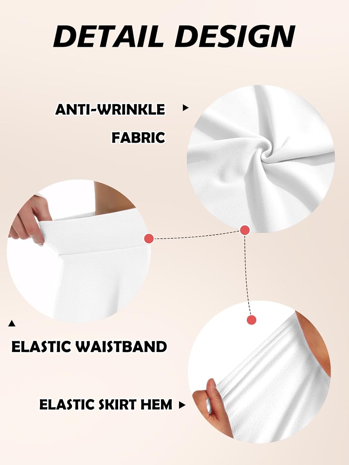 Mini Skirts for Women Basic Skater Pleated Flowy High Waisted Casual Short Skirt - Image 6