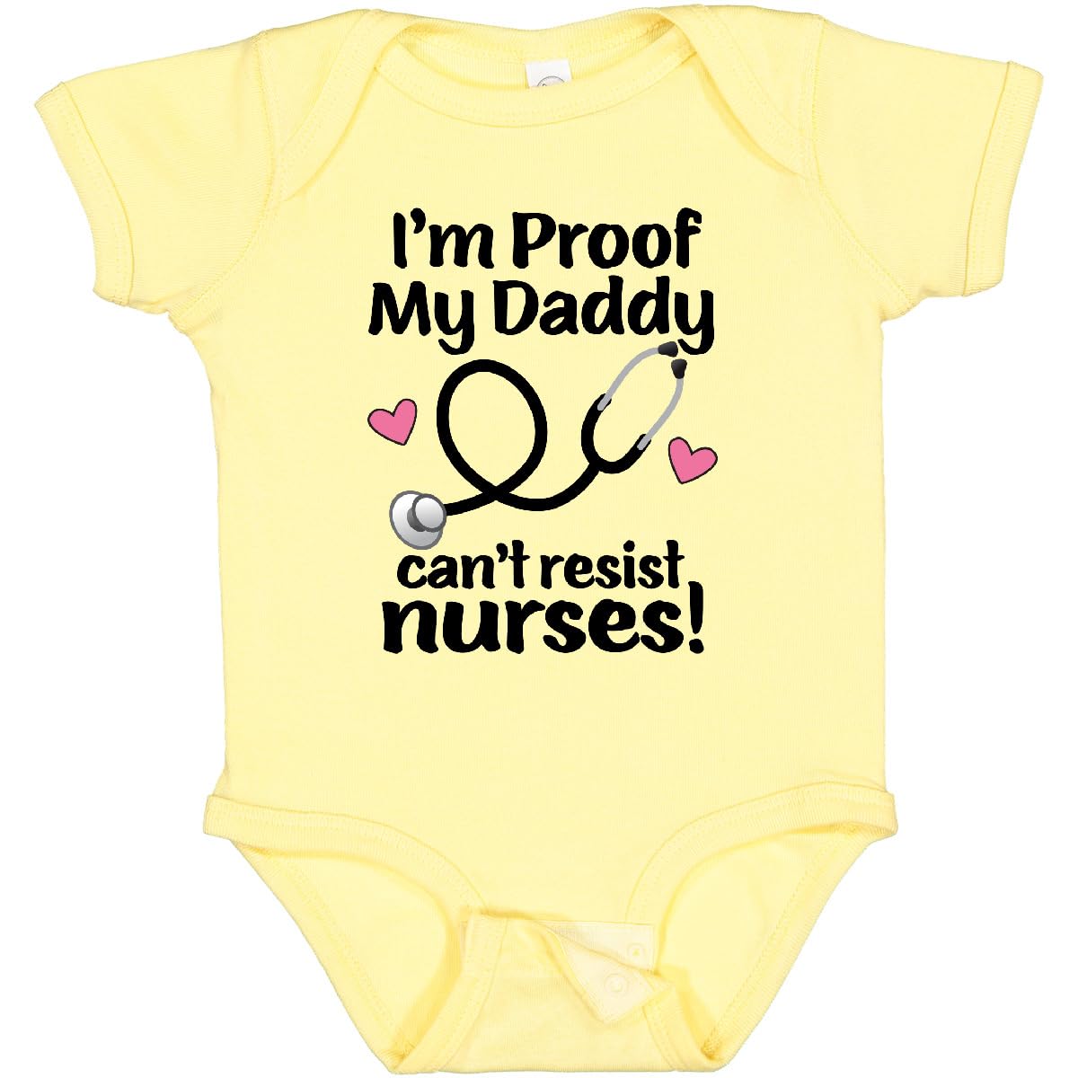 inktastic Nurse Mommy Daddy Can't Resist Nurses Baby Bodysuit