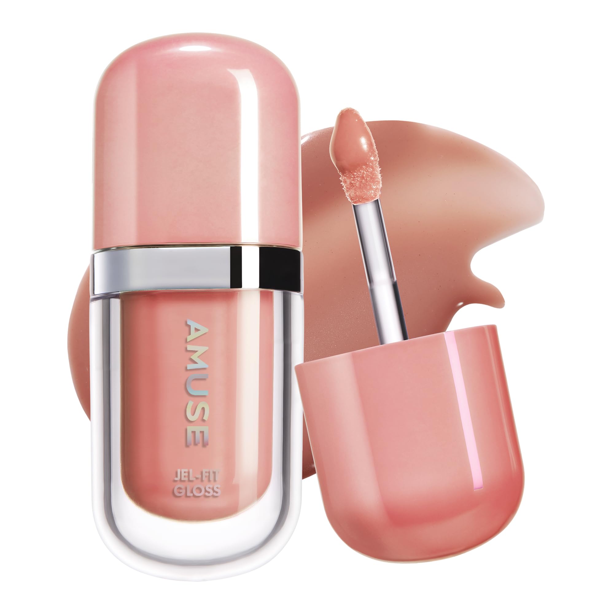 Amuse SEOUL Jel-Fit Tinted Lip Gloss (CAFFEINE CHERRY) - Ultra Shine Plumping Lip Stain, Hydrating Volumizing Lip Tint, Non-Sticky, Long Lasting Glossy Finish, Vegan, K-Beauty Makeup | High Shine, Buildable Color — view 15