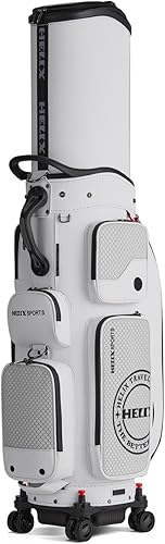 Miniatura 2 de HELIX -Bolsa de carrito de golf de golf, fácil de transportar, bolsa retráctil para carrito de golf con chasis de ruedas de bloqueo y empuñadura