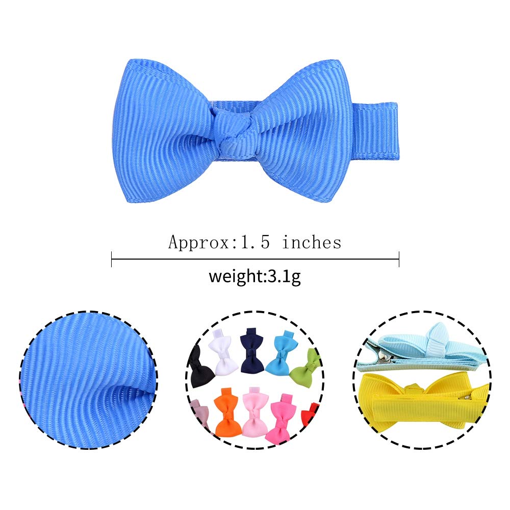 Lot De 30 Pinces à Cheveux Nœuds Gros-Grain 15,2 Cm – Superbes Accessoires Pour Bébé Fille, Enfant Et Ado – Tenue Parfaite Même Sur Cheveux Fins
