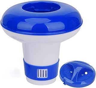 Pool SPA Chlorine Dispenser, Mini Chemical/Chlorine/Bromine Tablet Floater for 1 Inch Tablets, Enhanced Control with 8 Flow Vents, Idea for Pool, Spa, Hot Tub & PVC Pool