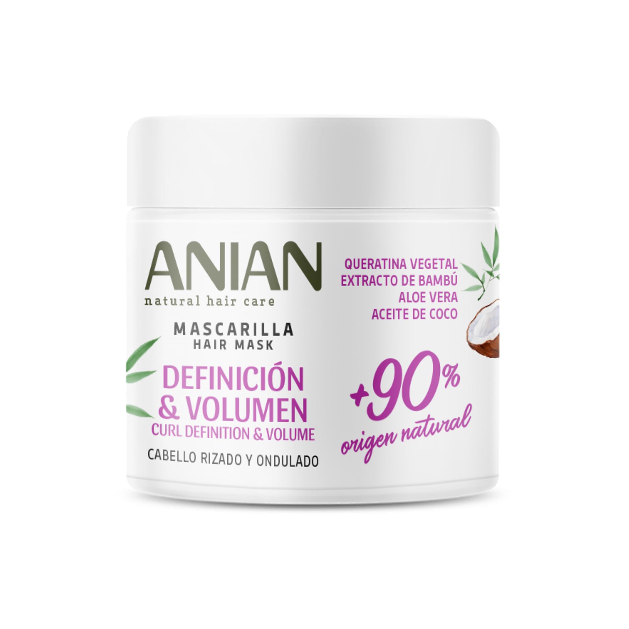 DEFINICIÓN & VOLUMEN mascarilla queratina vegetal 350 ml