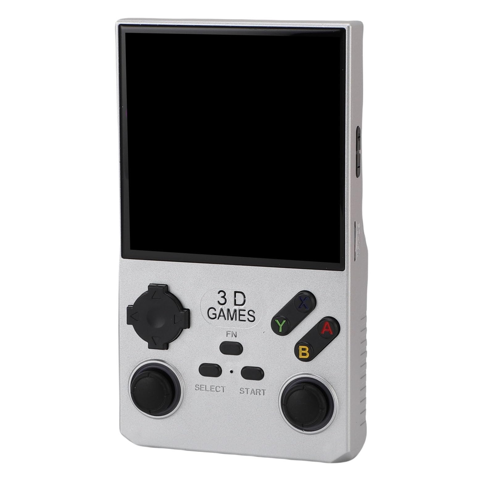 AMONIDA Console di Gioco Portatile retrò da 4 Pollici con Spazio di Archiviazione da 256 GB e Batteria da 4000 MAh per Giochi in Movimento (SILVER)