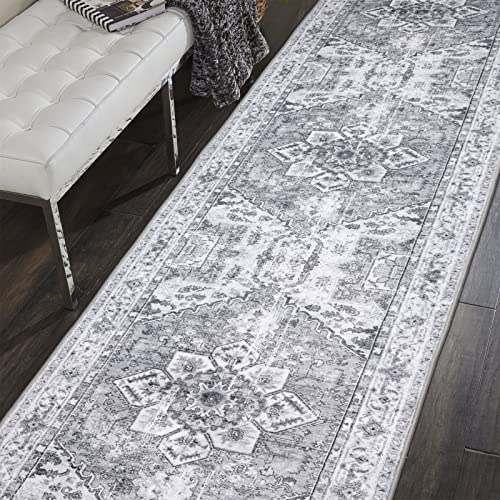 Lbris Washable Runner Rug,2'X10',For Hallway Laundry Room Kitchen Entryway Bathroom,Non Slip Rug Runners With Rubber Backing,Non Skid Stain-Resistant Non Shedding Durable Runners(Vintage) #TOP5