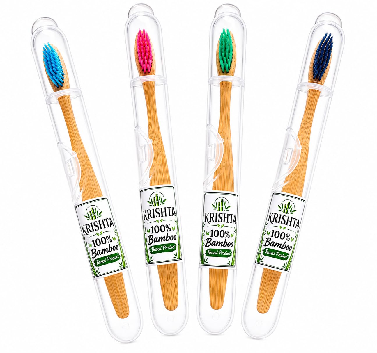 Wooden Bamboo Toothbrush with Soft Bristles, Pack of 4 | Wooden Bamboo Toothbrush with Hygienic Cover, Protects Complete Oral Health-picture-32