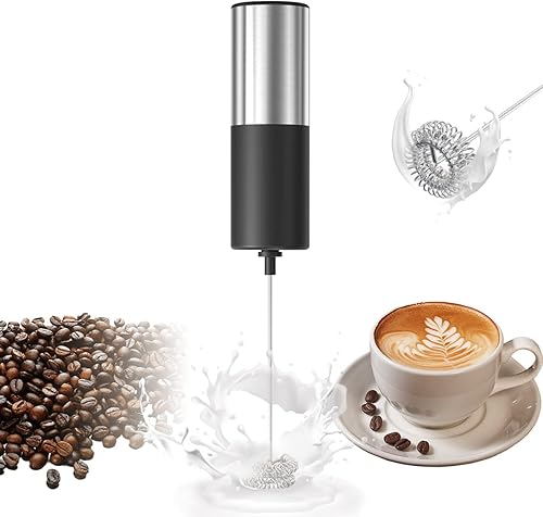 Milk Frother Handheld Frother for Coffee Mixer Electric Double Spring For More Powerful Stirring Suitable for Cappuccino Smoothie Matcha Hot