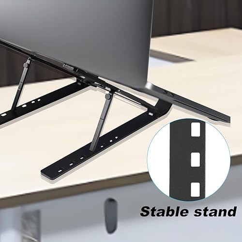 Miniatura 5 de Soporte portátil para laptop, soporte ergonómico para laptop, soporte desmontable para portátil compatible con MacBook, Dell, Lenovo más portátiles