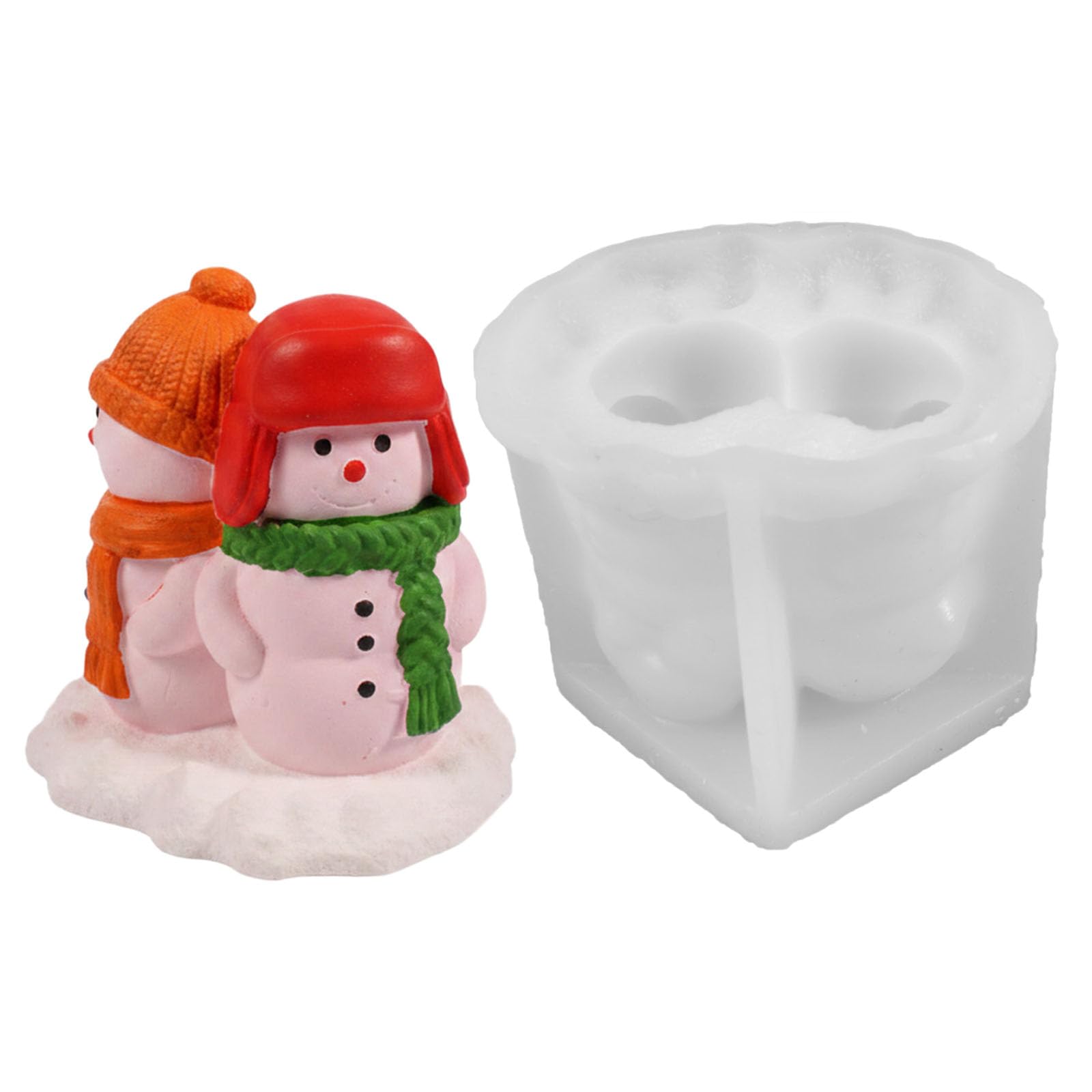 Mekalero Of 2 Food Grade Silicone for Home Melting Snowman Safe Materials for Family Activity and Craft Craft Silicone