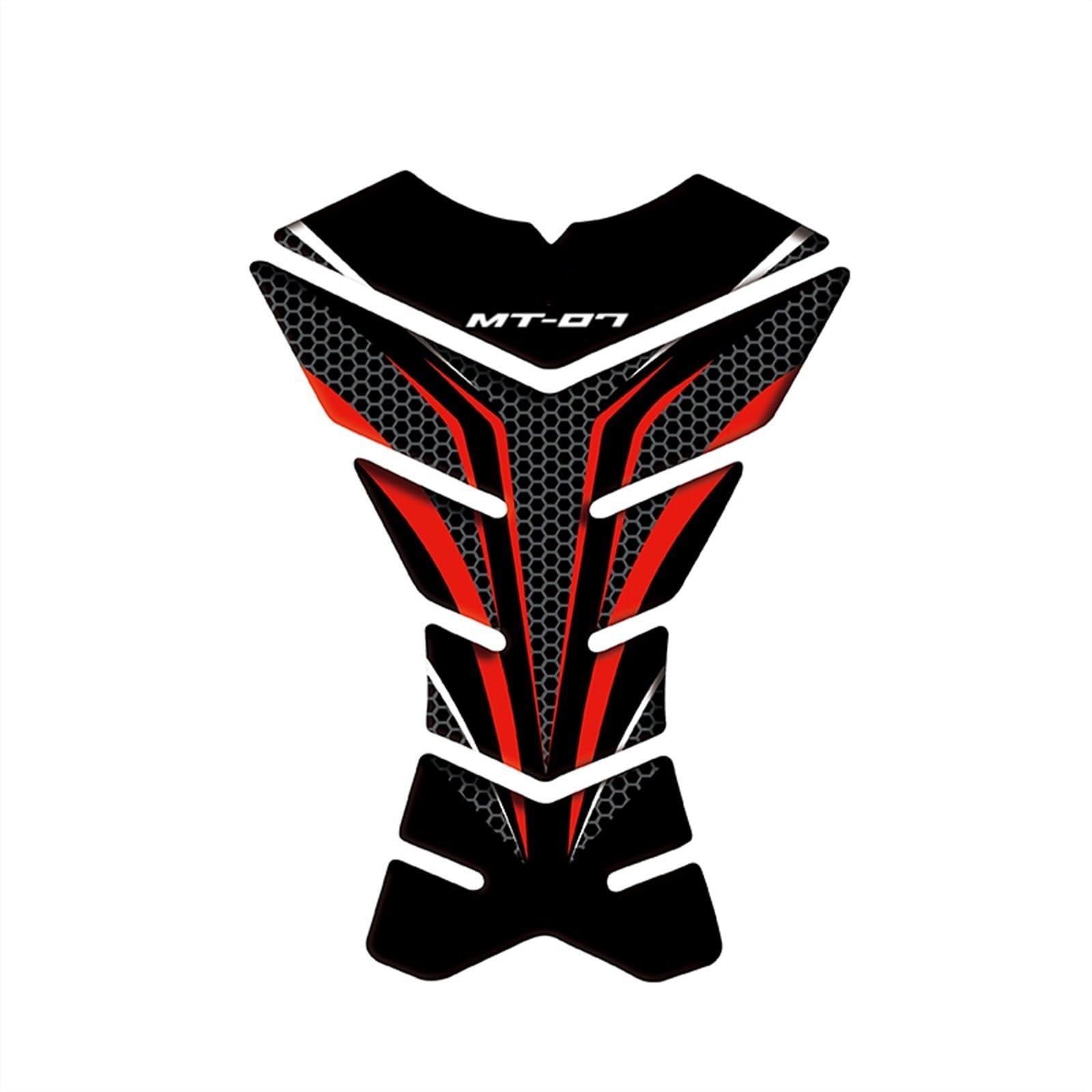 Motorcycle Fuel Tank Pad Protector Sticker Decals for Yamaha MT-07 MT07 Mt07 Carbon-Look(Color6)