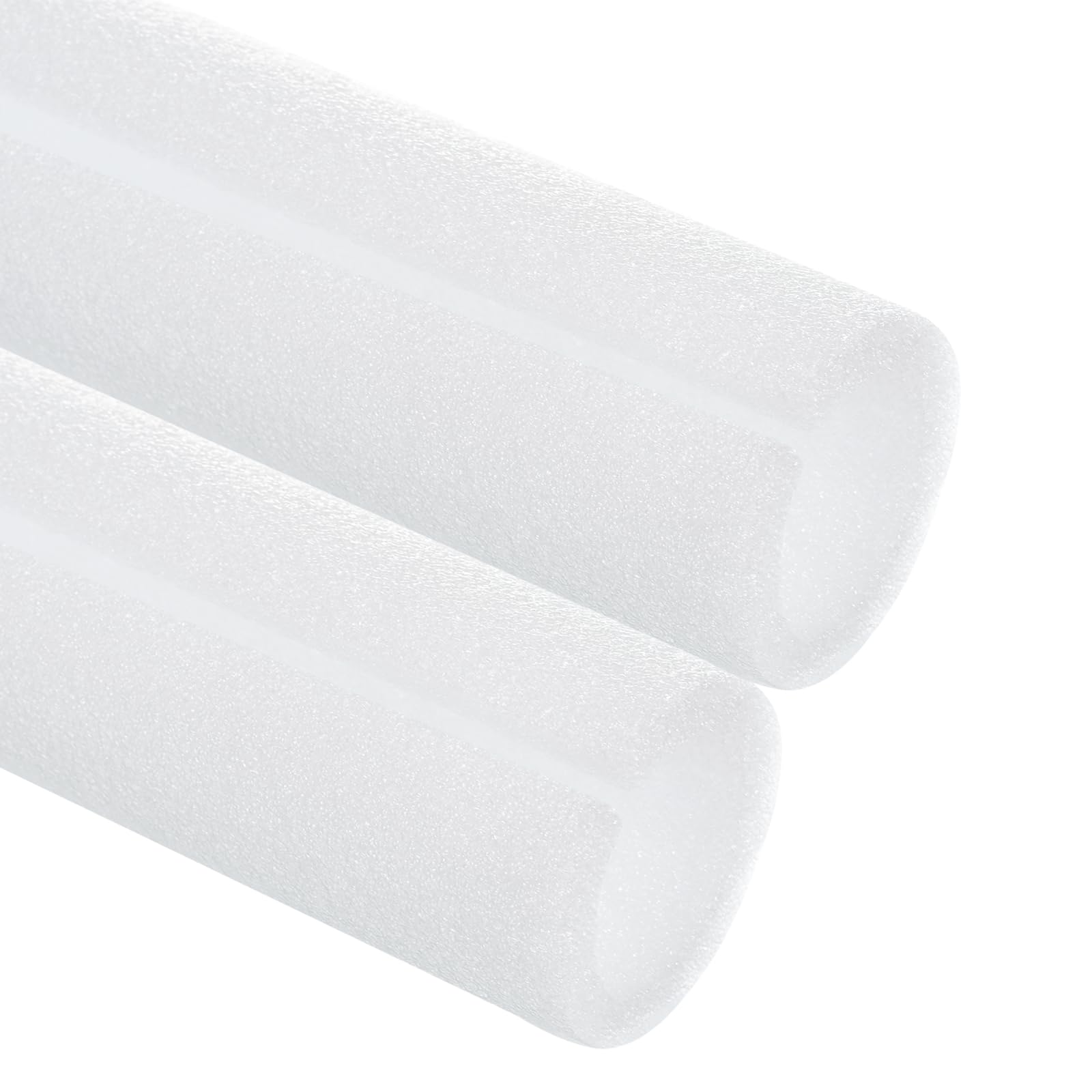 QUARKZMAN 2 Pcs Tube Isolation En Mousse Pour Tuyau 1.58 Pouce 3.3 Pieds, Covers Pour Tuyau Creux Pour Protection Hivernale Extérieure Tuyau D'Eau Chaude/Froide, Blanc OD 1.97"