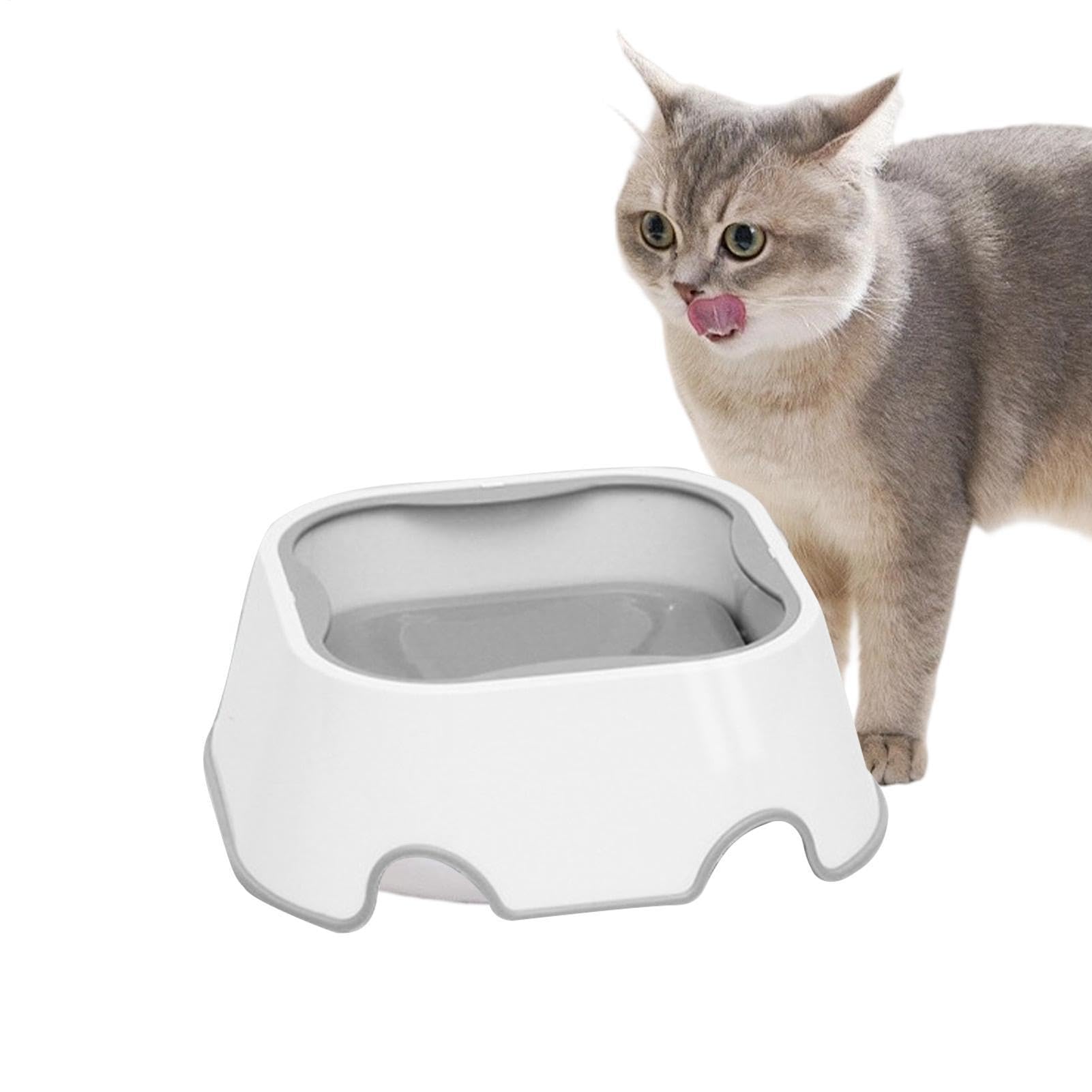 Cuenco flotante para agua de perros pequeños y gatos con sistema de alimentación antideslizante