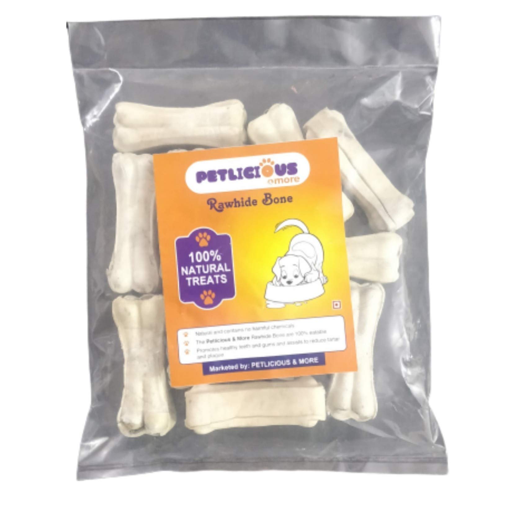 Petlicious & More Rawhide Pressed Dog Bones (4-inch) - Pack of 12 (B07XKJ581F) Amazon Price History, Amazon Price Tracker