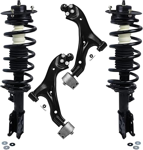 Miniatura 312 de Detroit Axle - Kit de puntales delanteros de 6 piezas para Chevrolet Aveo Aveo5 Pontiac G3 Wave, barra estabilizadora, varillas de acoplamiento