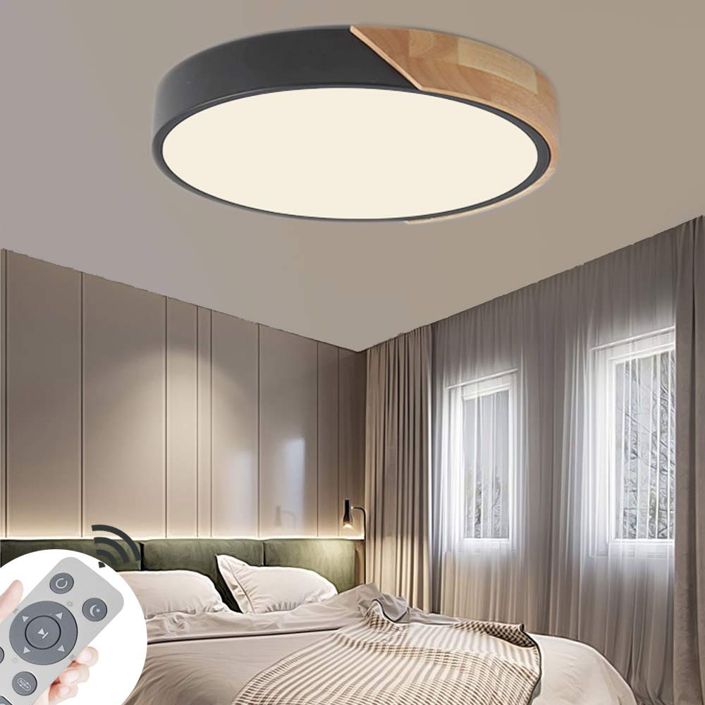 Plafoniera LED Soffitto Rotonda 60 Cm, 60W Dimmerabile, Temperatura Colore Regolabile 3000K-6000K, Con Telecomando - Bianco