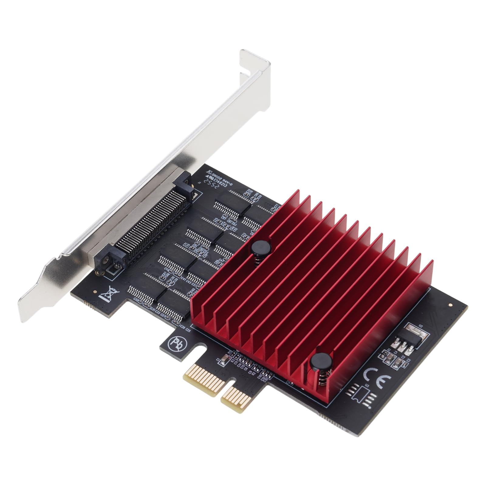 Tarjeta de expansión PCIE a 8 puertos RS232, extensor de escritorio para adaptador industrial WCH384 de perfil bajo