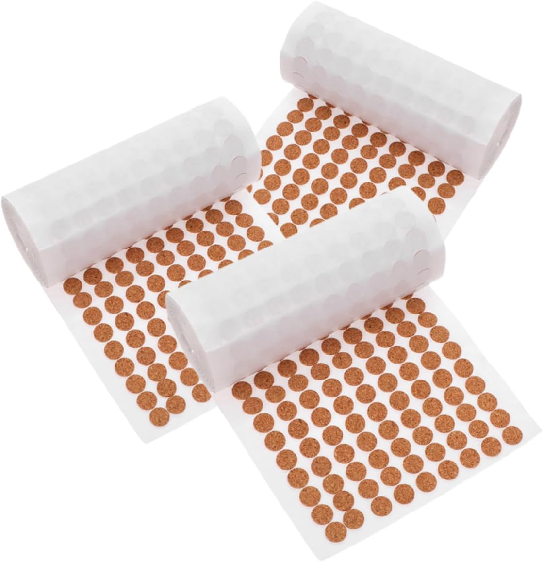 Angoily Cork Cabinet Door Bumpers Self-Adhesive Pads for Noise Reduction Surface Protection and Scratch Prevention 10-Piece Set for Kitchen Cabinets and Furniture