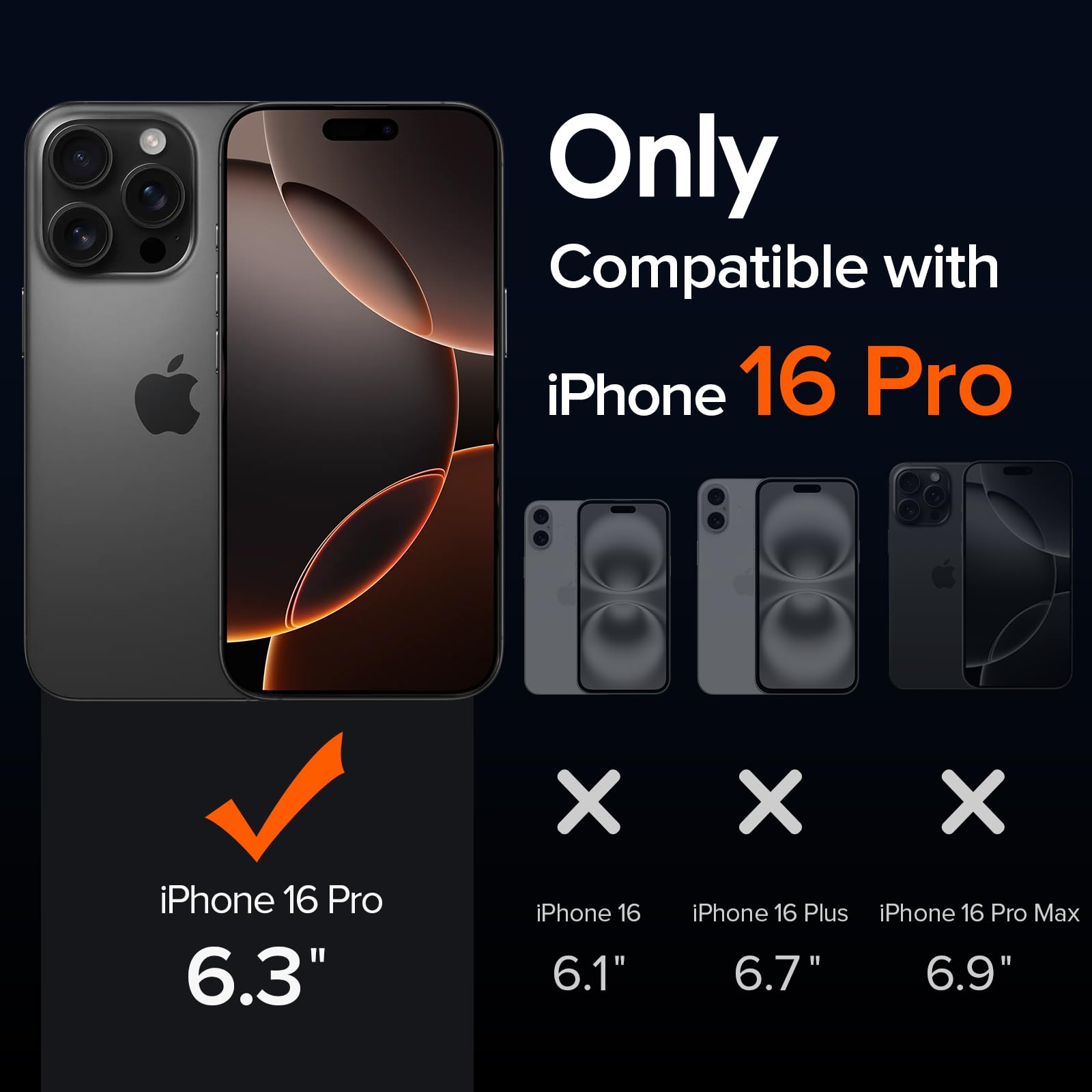 iVoler Cover Magnetica per iPhone 16 Pro, [Compatibile con MagSafe] [Protezione Antiurto di Grado Militare] Custodia Traslucida Opaca Posteriore Sottile Silicone Protettiva Case - Nero