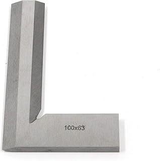 T Tulead Carbon Steel Machinist Square 90° Machinist Square Ruler Right Angle Precision Square Woodworking Machinist Square 100x63mm