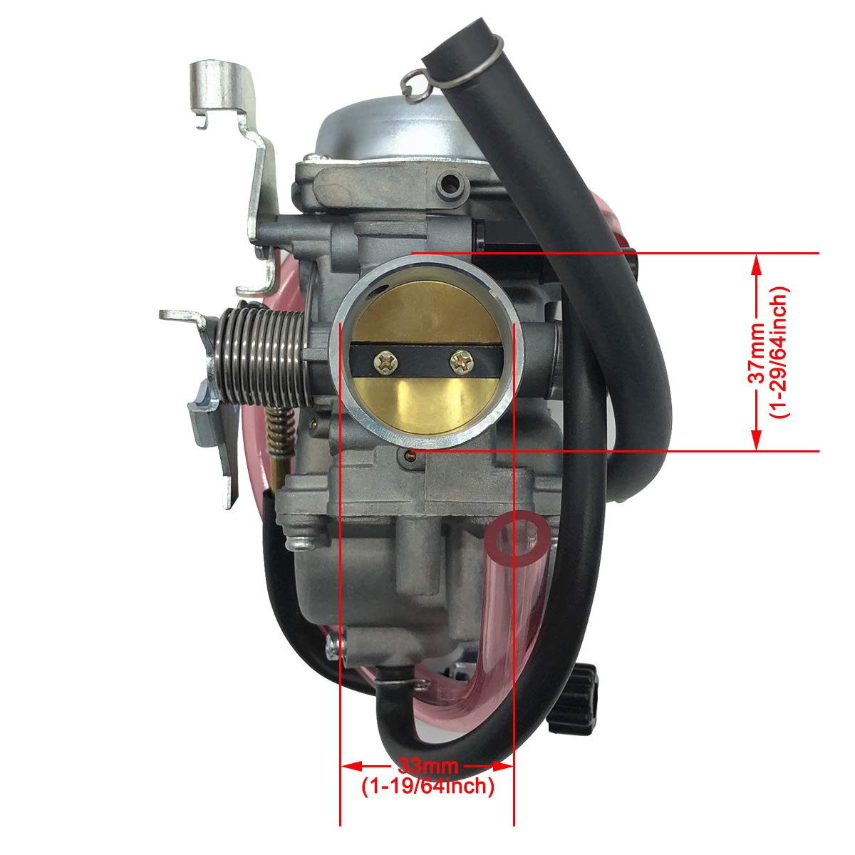 Carburetor Replacement For Kawasaki Bayou 300 & 250 ATVs (1986-2004 Models)