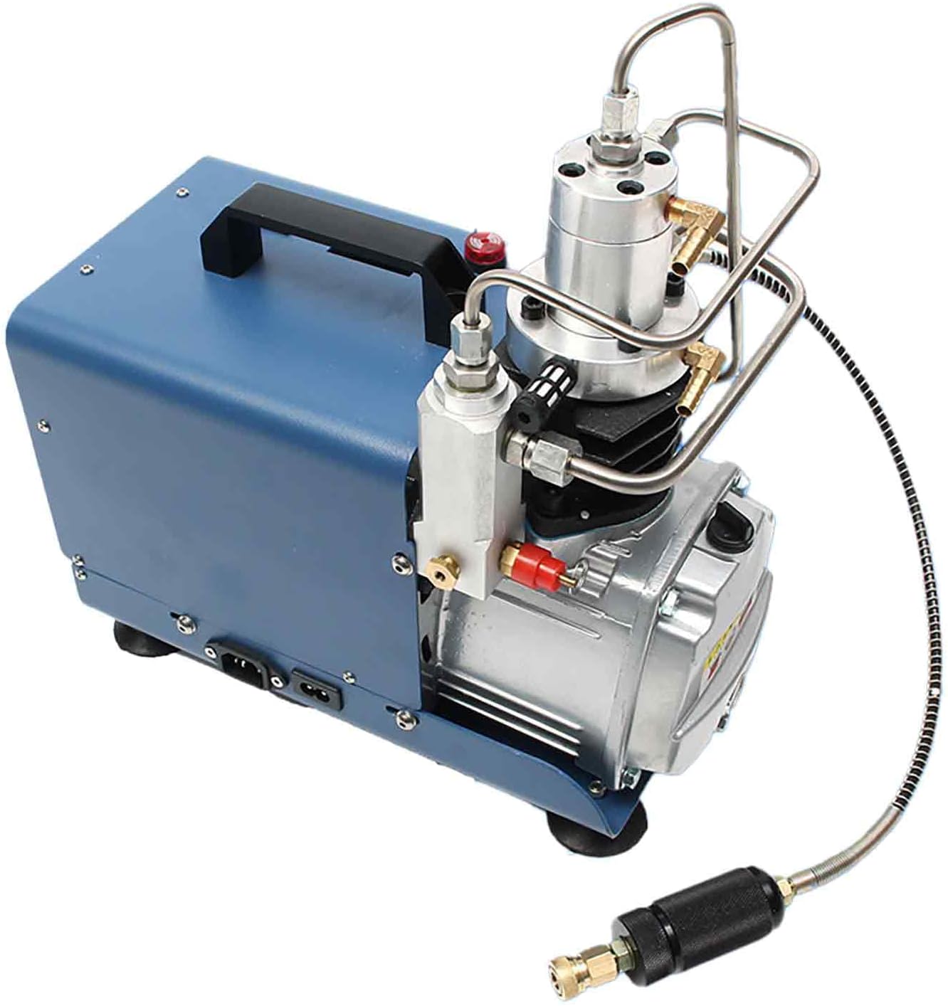 30MPA 4500PSI Bomba de compresor de aire eléctrica de alta presión con refrigeración por agua para inflado de alta presión, buceo, lucha contra