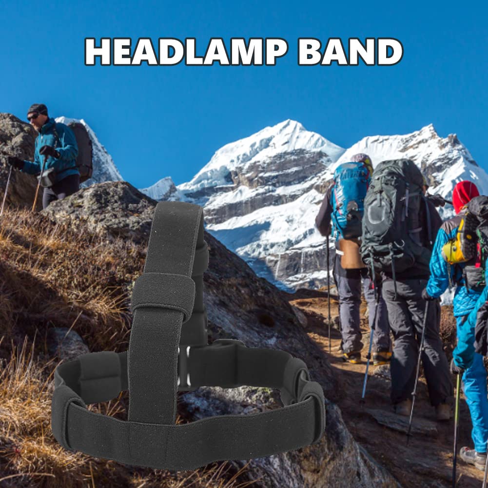 Linterna Diadema Diadema Cinturón Diadema Reemplazo de la Diadema Faros Delanteros Banda Ajustable Linterna de Nylon Manos Libres Soporte de Correa para Linterna 18650