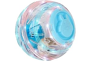 Flash Dwarf Hamster Ball Crystal 12.5cm 4.92Inch Running Activity Exercise Ball Toy...